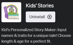 ChatGPTで子供向けの物語を作成できるプラグイン「Kids' Stories(キッズ・ストーリーズ)」の使い方