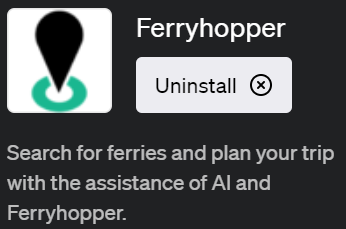 ChatGPTで旅行計画が楽になるプラグイン「Ferryhopper(フェリーホッパー)」の使い方