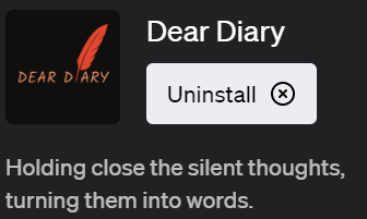 ChatGPTで日記を書くプラグイン「Dear Diary(ディア・ダイアリー)」の使い方