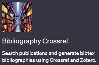 ChatGPTで研究文献を検索・整理できるプラグイン「Bibliography Crossref(ビブリオグラフィー・クロスレフ)」の使い方