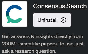 ChatGPTで研究論文からの情報収集ができるプラグイン「Consensus Search(コンセンサス・サーチ)」の使い方