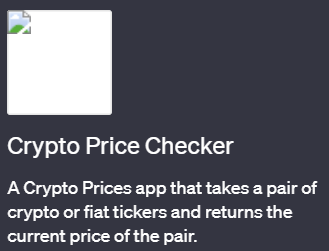 ChatGPTで簡単に仮想通貨の価格を確認できるプラグイン「Crypto Price Checker(クリプト・プライス・チェッカー)」の使い方