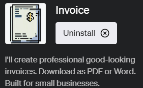 ChatGPTで簡単に請求書を作成できるプラグイン「Invoice(インボイス)」の使い方